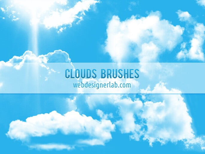 Кисти для рисования облаков в Фотошопе