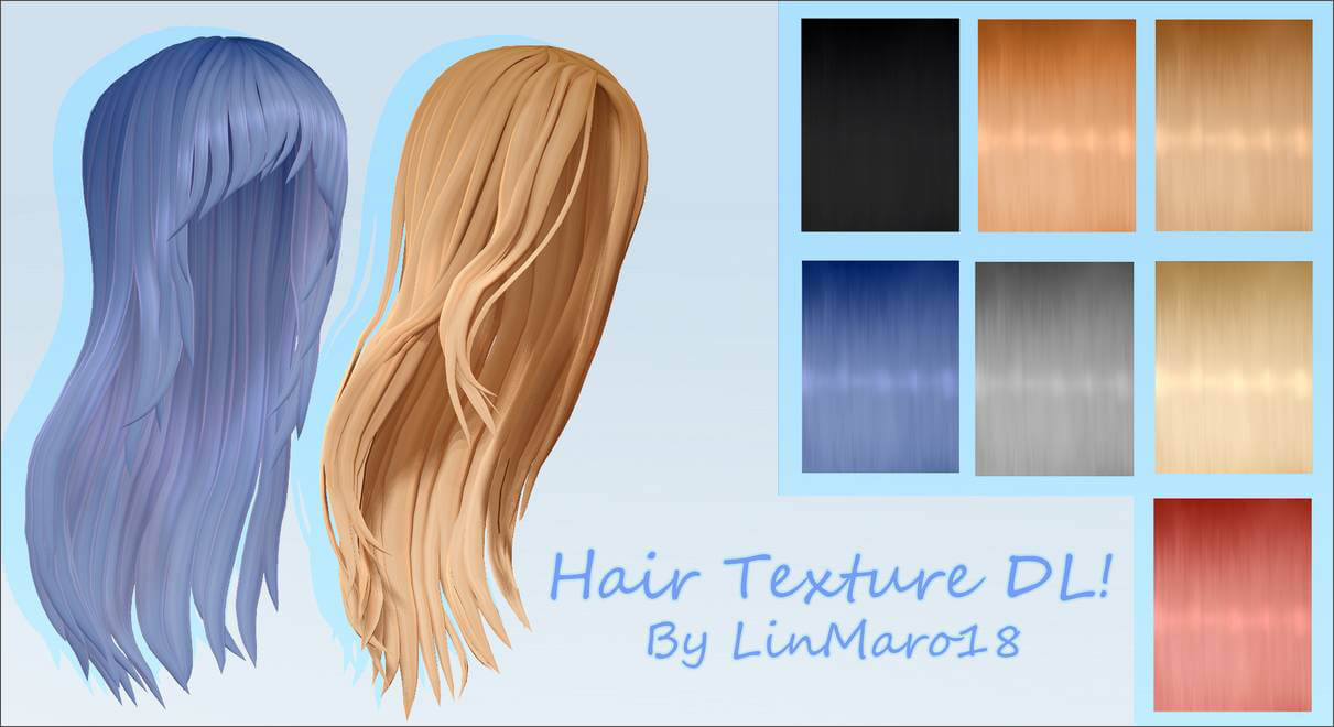 Текстуры для рисования волос в Фотошопе