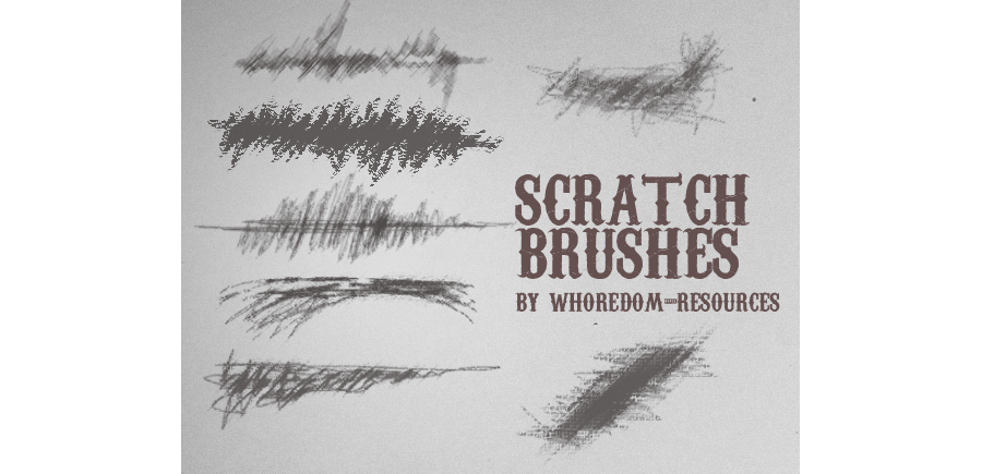 Кисти с царапинами и потертостями