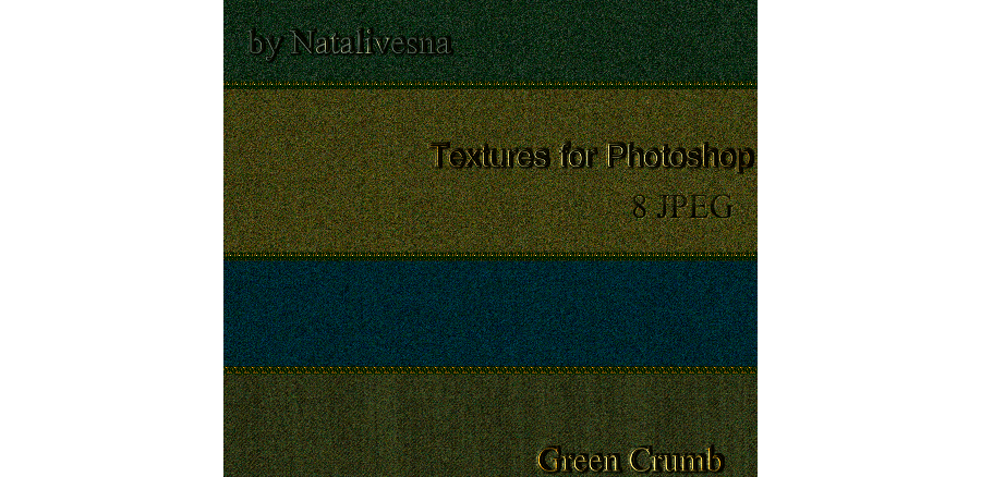 Зернистые текстуры в зеленых тонах