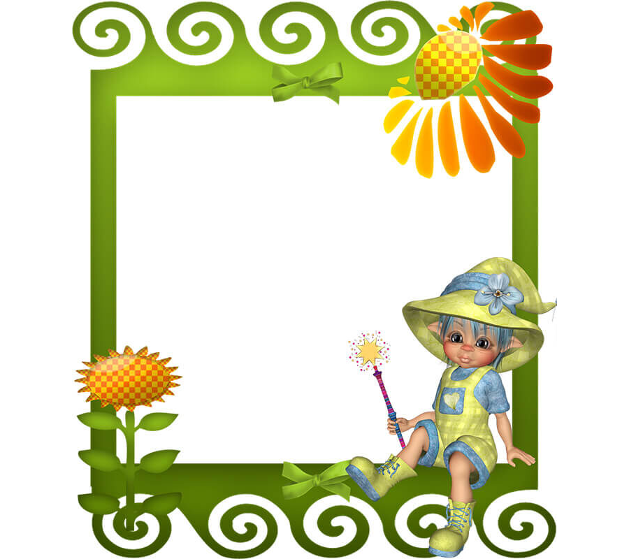 Детская рамка с подсолнухами