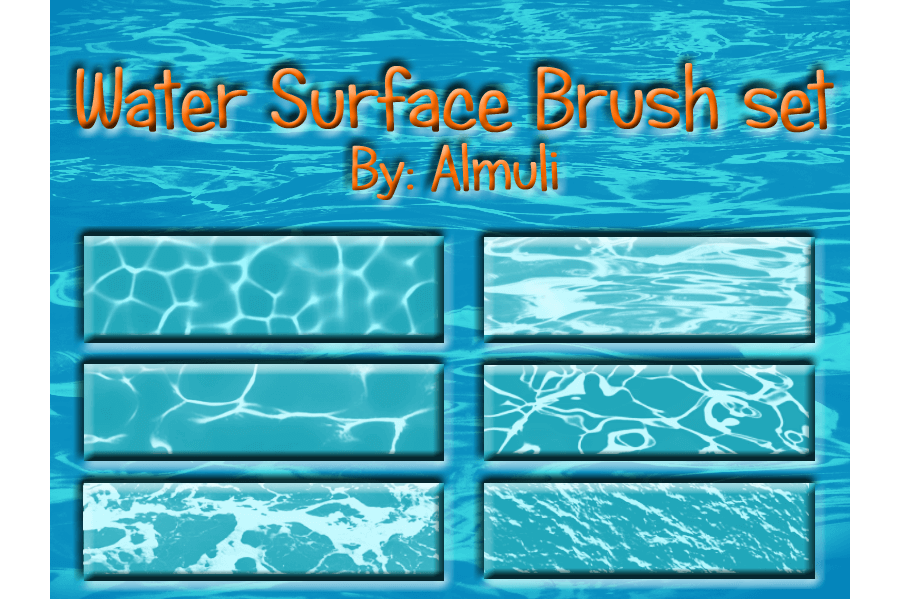 Кисти для имитации поверхности воды