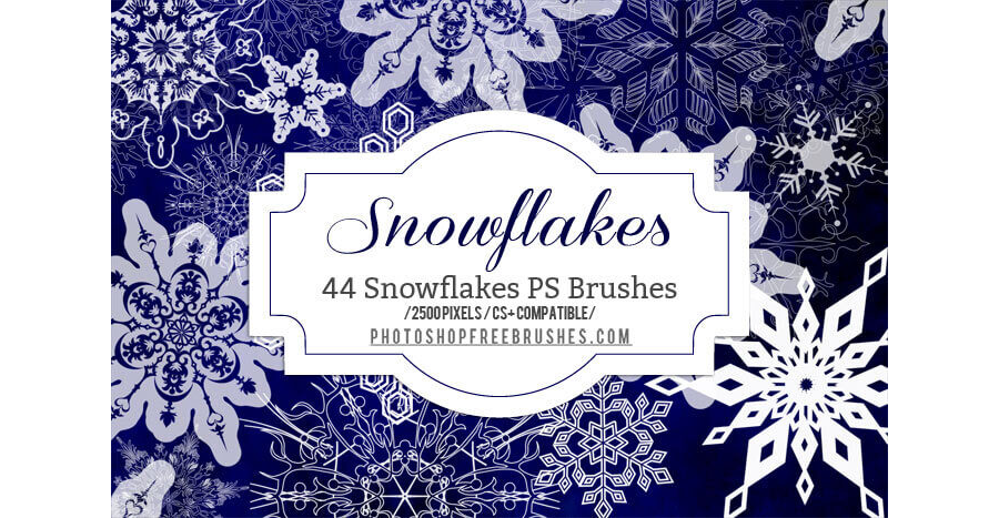 Кисти для рисования декоративных снежинок