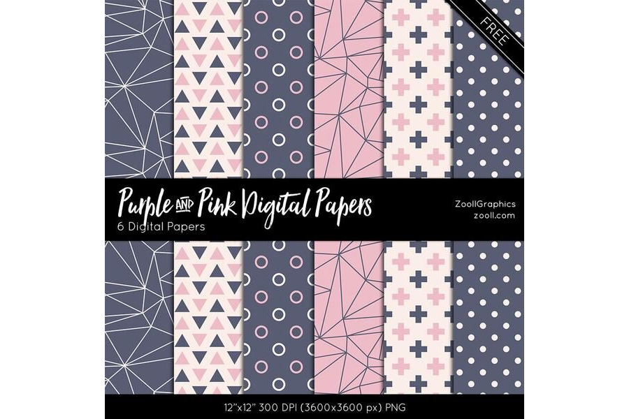 Фоны в фиолетовых и розовых тонах