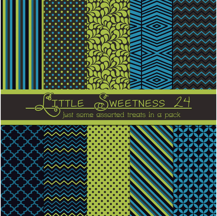 Фоны с синими и зелеными узорами