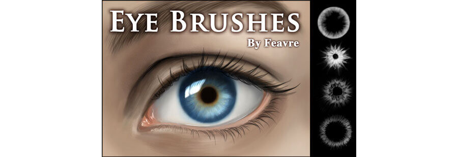 Кисти для рисования радужной оболочки