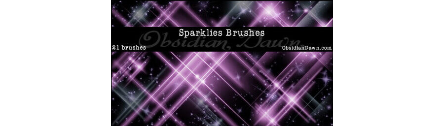 Кисти с искрами для оформления фэнтезийных работ и открыток