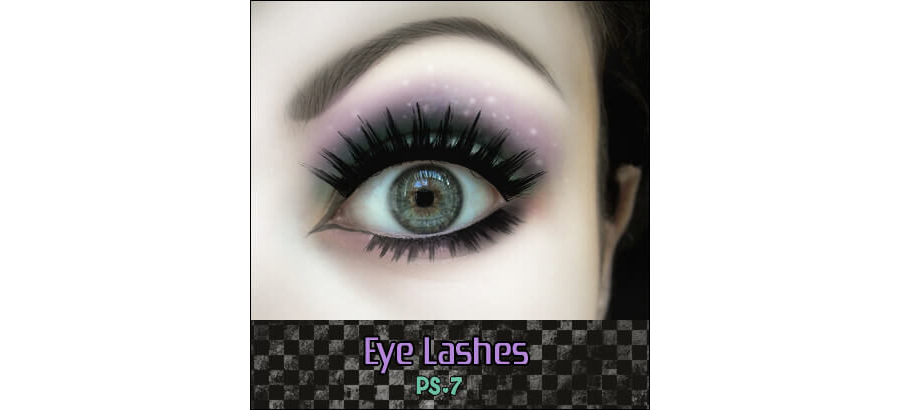 Кисти с ресницами для мейкапа