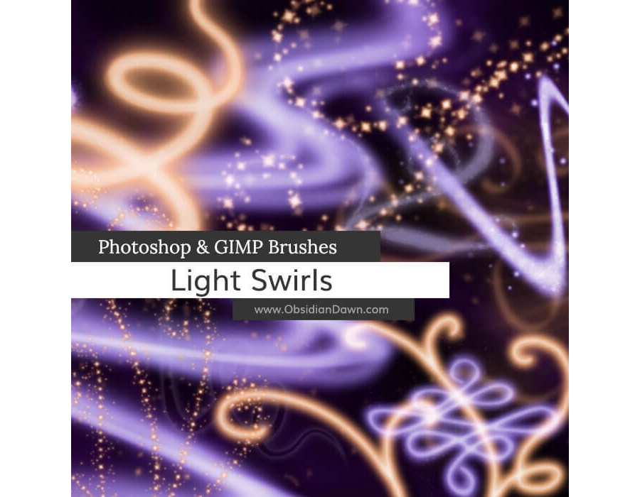 Кисти с неоновыми линиями и узорами