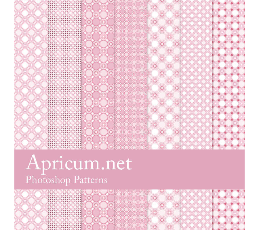 Паттерны с нежными узорами в розовых тонах