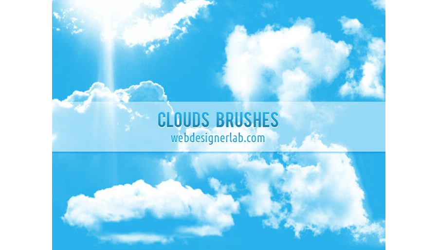 Кисти с облаками (от webdesignerlab)