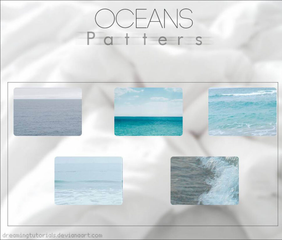 Паттерны для создания фонов с морскими пейзажами