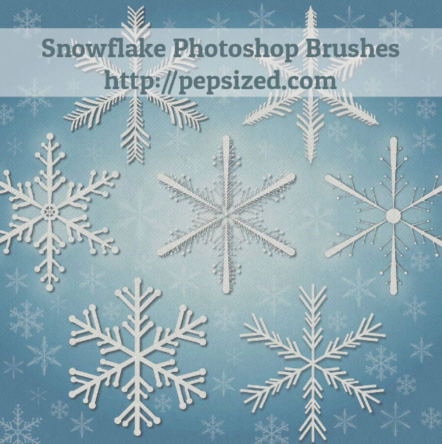 Кисти для рисования снежинок