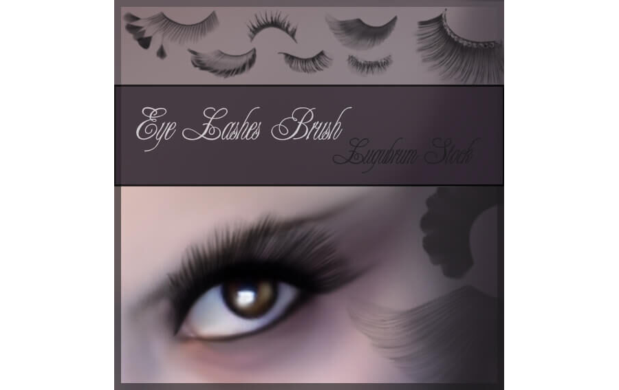 Кисти с ресницами для макияжа