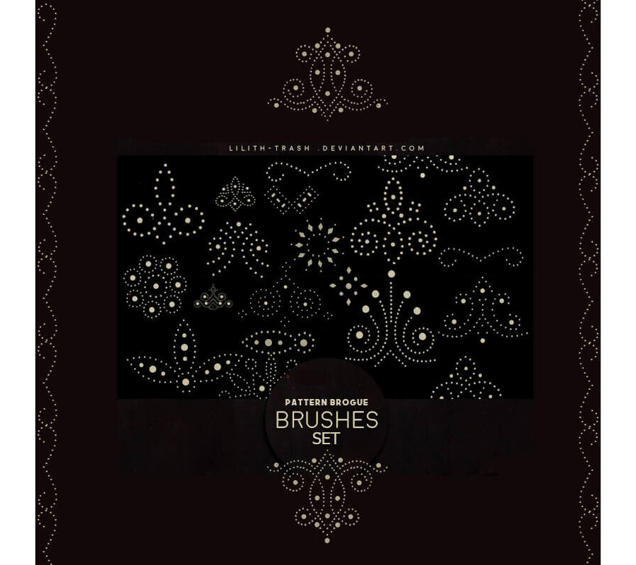 Кисти с точечными узорами