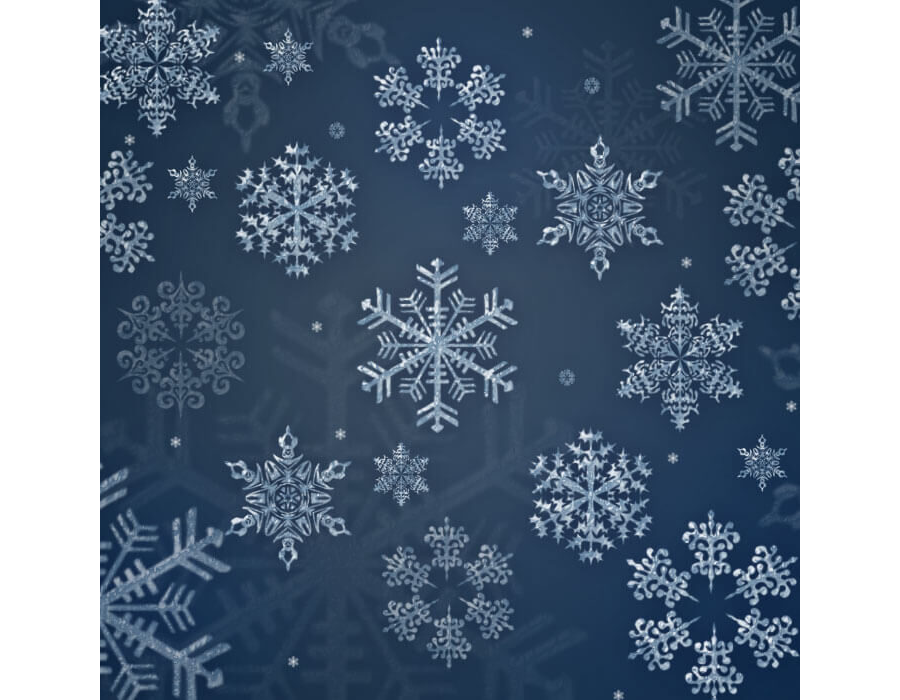 Кисти со снежинками