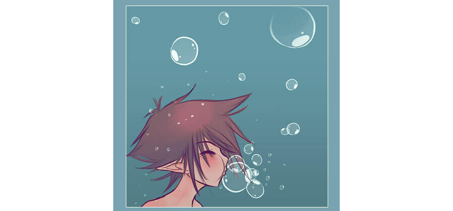 Кисть с подводным пузырем