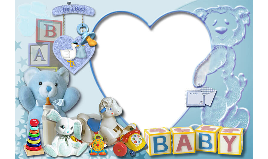 Набор детских рамок с игрушками