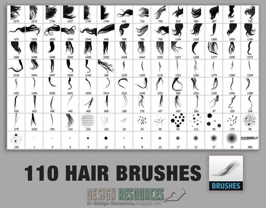 Кисти для рисования волос