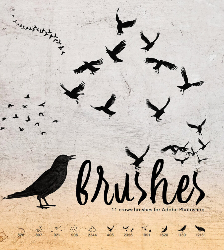 Кисти с воронами
