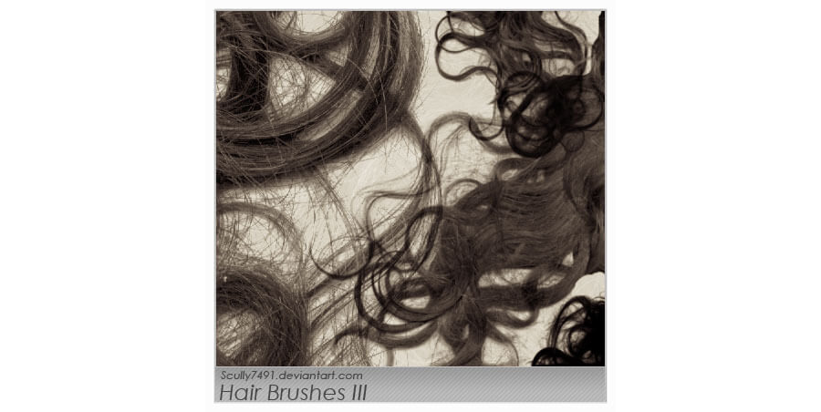 Кисти для рисования прядей волос