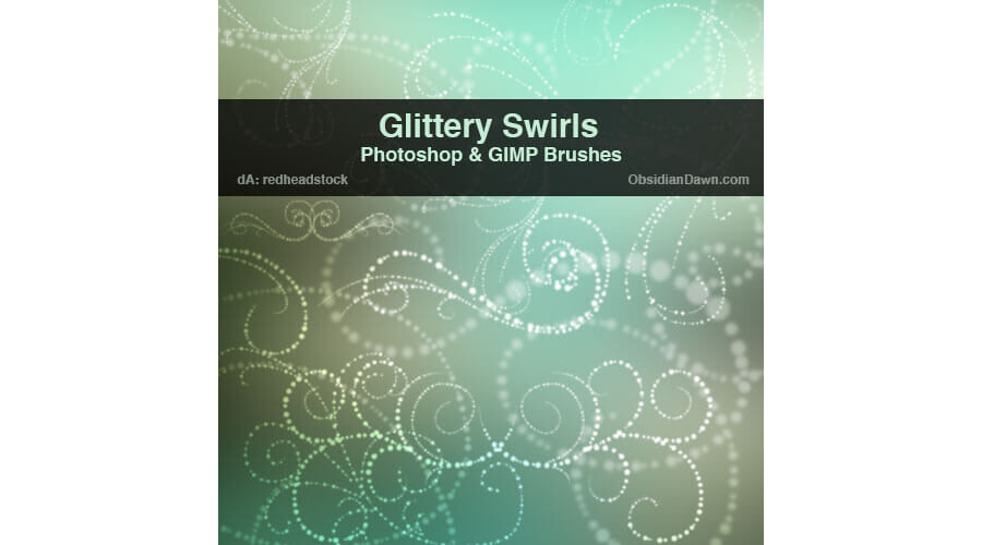 Кисти с цветочными завитками