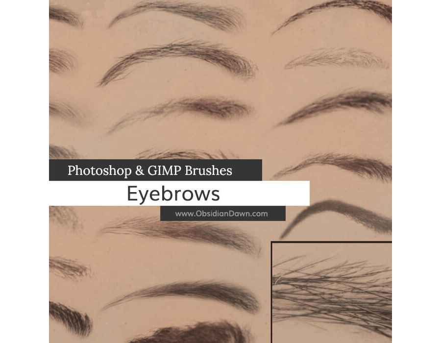 Кисти с реалистичными бровями