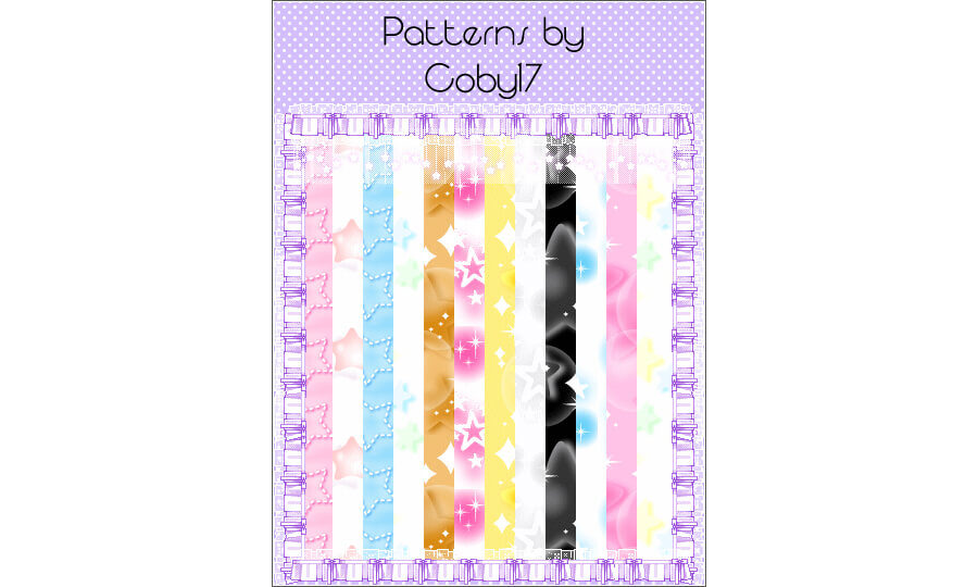 Паттерны для создания разноцветных фонов со звездами