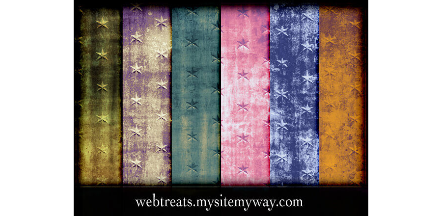 Паттерны для создания гранжевых фонов со звездами