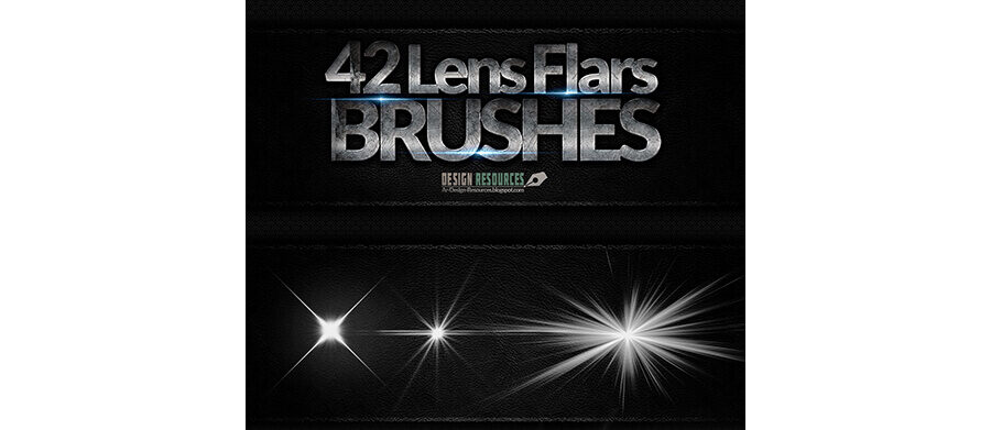 Кисти с бликами и искрами