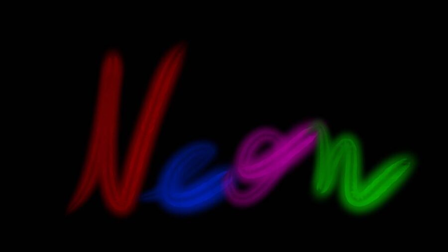 Неоновая кисть