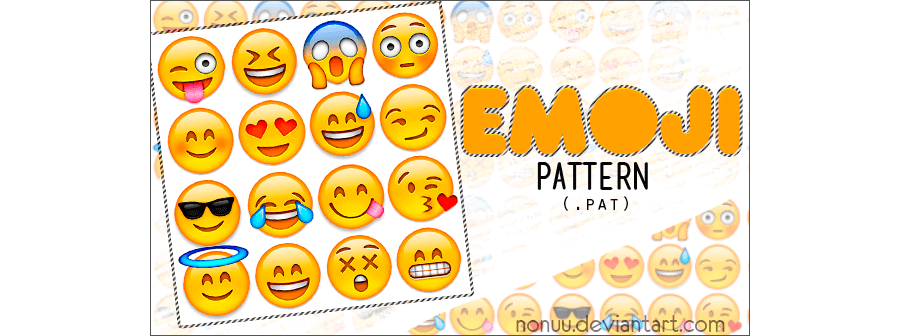 Паттерн-фон со смайликами