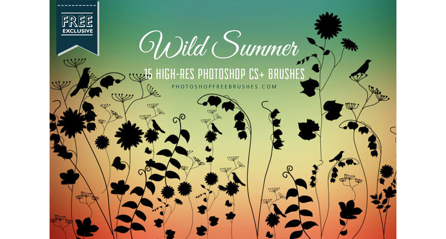 Кисти с летними полевыми цветами