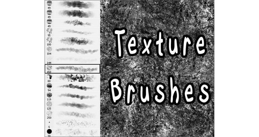 Текстурные кисти для создания различных эффектов