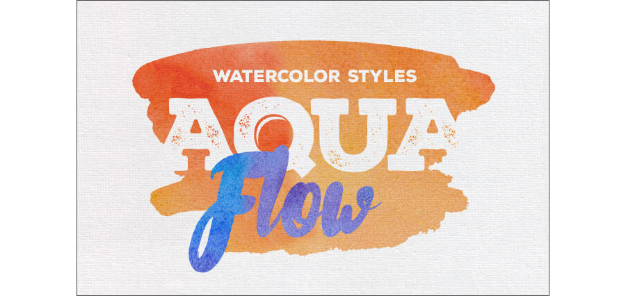 Кисти с акварельными красками "Aqua Flow"