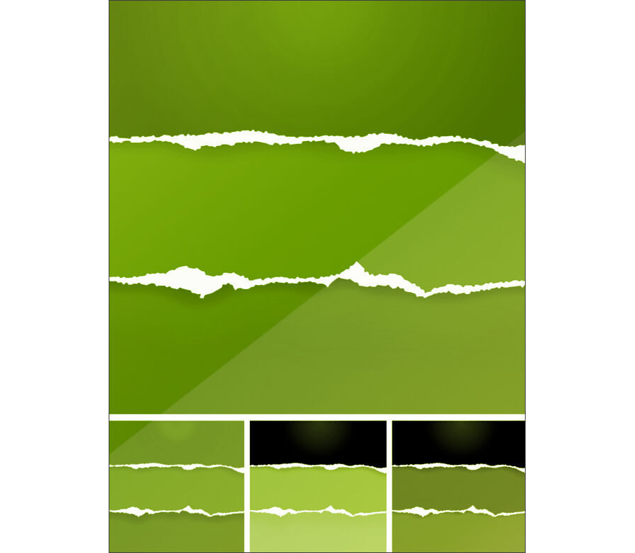 Кисти с рваной бумагой