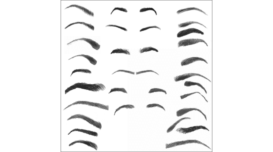 Кисти для рисования бровей