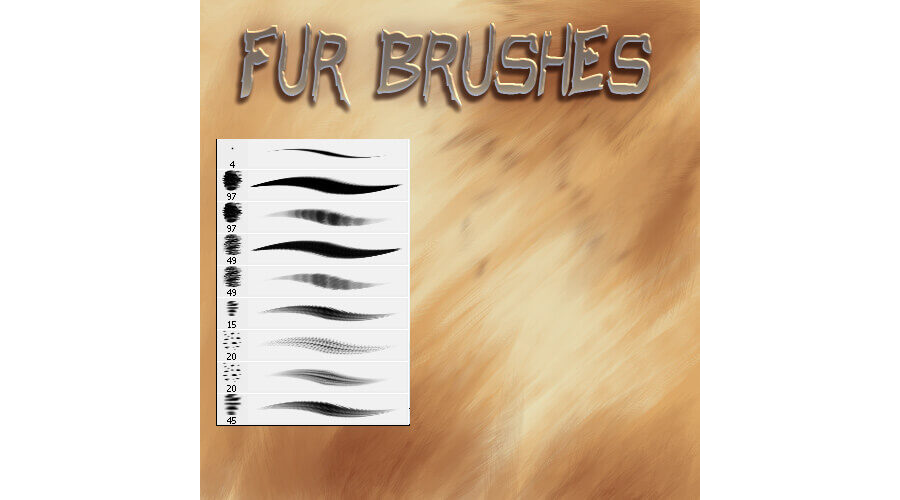 Кисти для создания меха