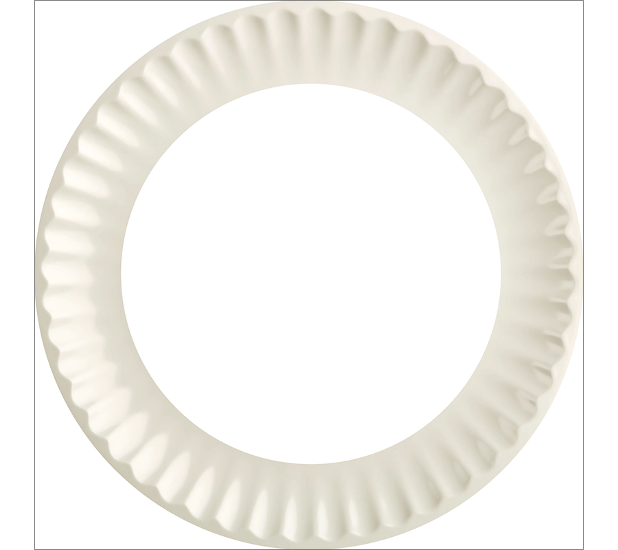 Круглая белая рамка в винтажном стиле