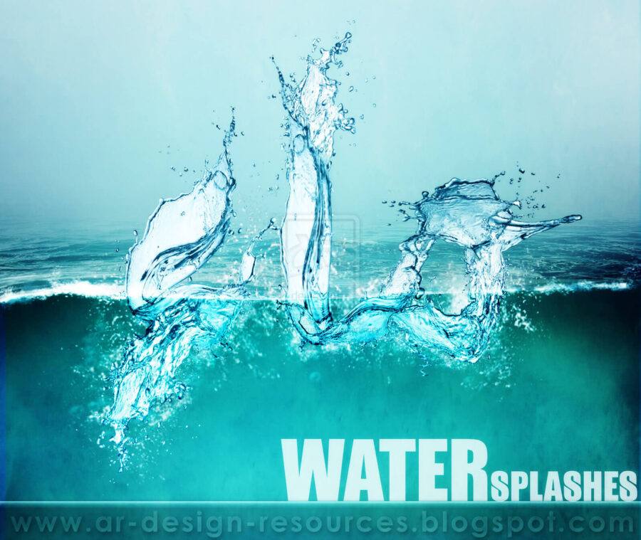 Кисти для рисования водяных брызг и всплесков