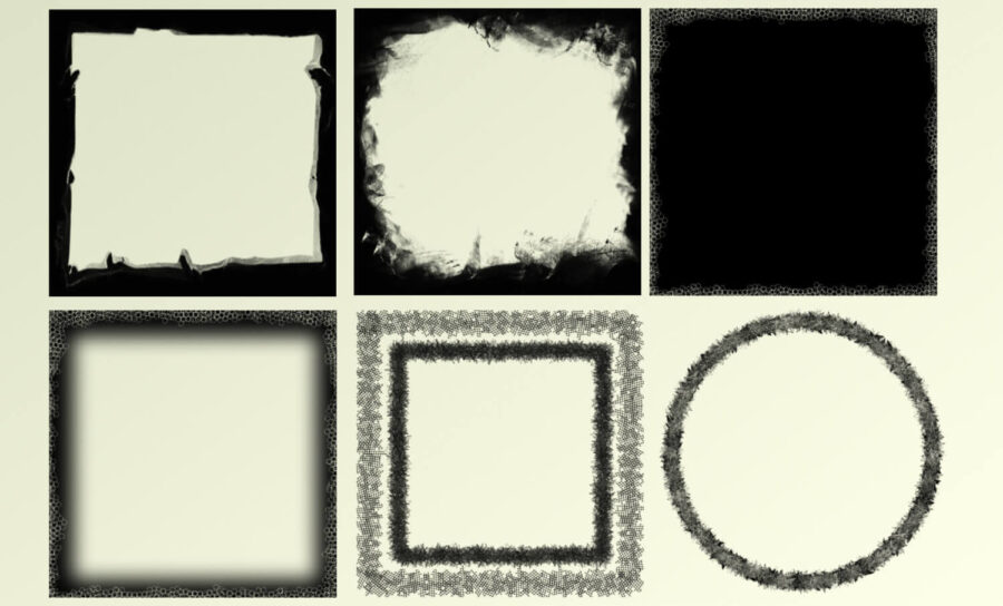 Кисти для создания гранжевых рамок