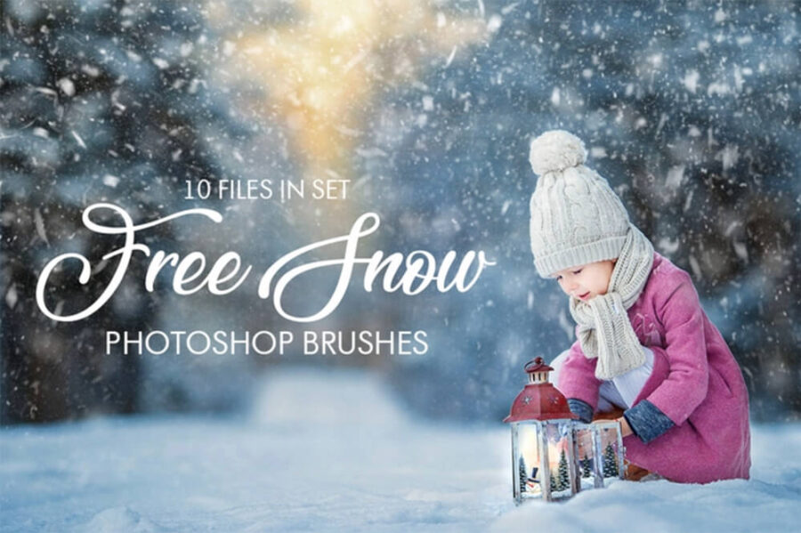 Кисти со снегопадом