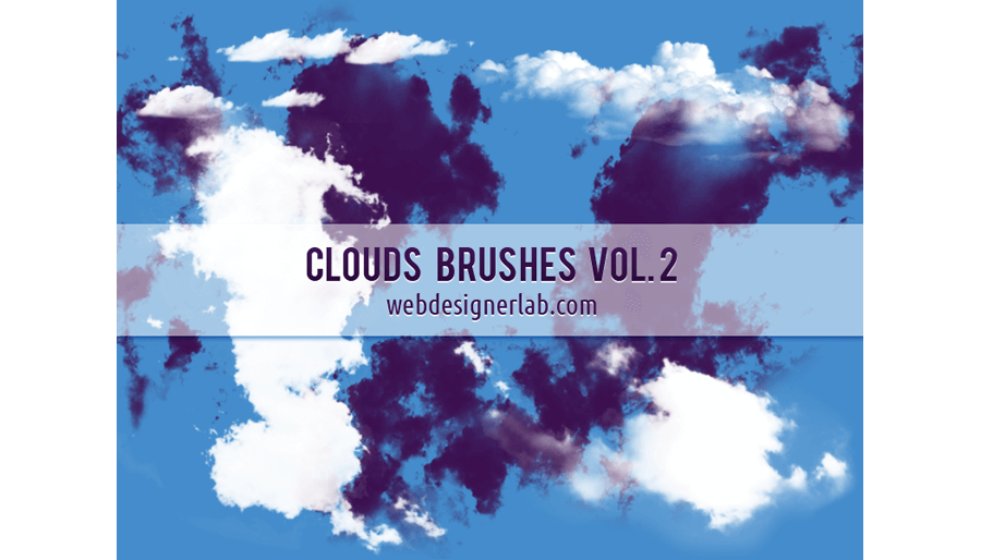 Кисти с облаками, часть 2 (от webdesignerlab)
