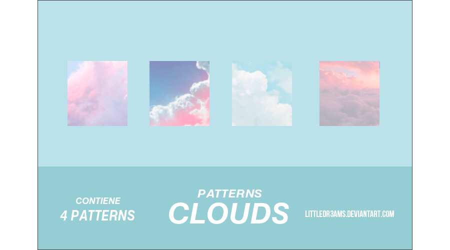Паттерны для создания фонов с облаками