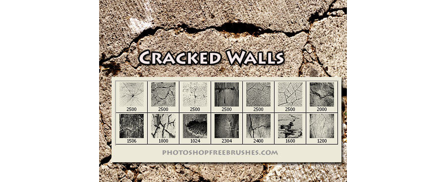 Кисти имитации трещин на стенах