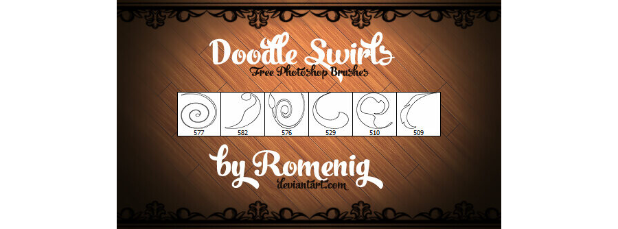 Кисти с точечными завитками