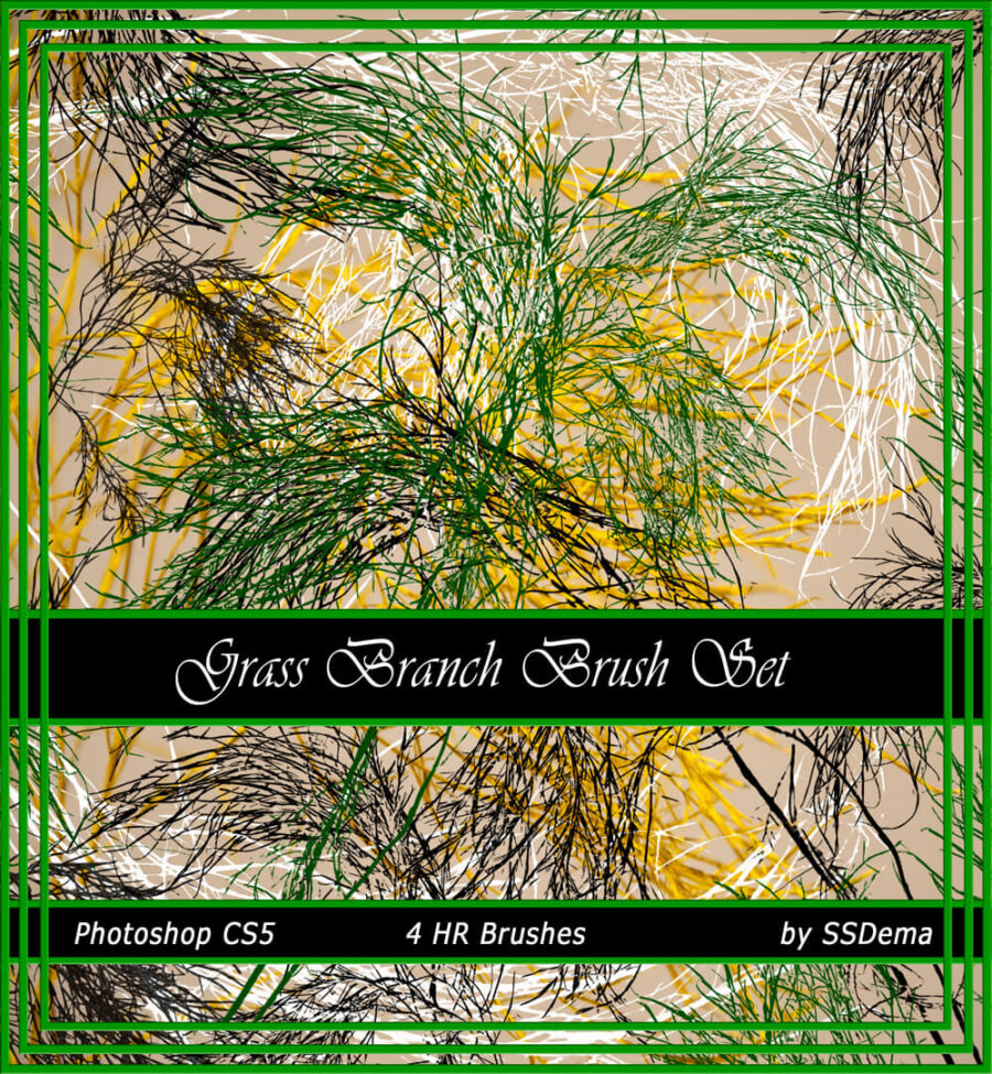 Кисти высокого качества для рисования травы