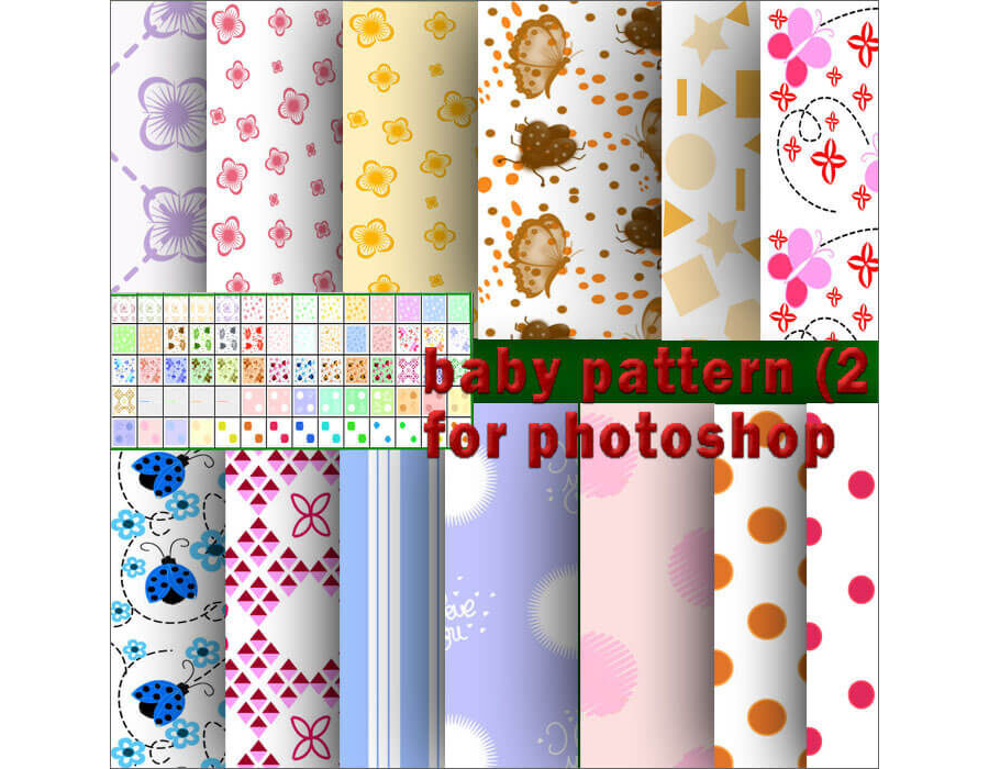 Паттерны для создания детских фонов