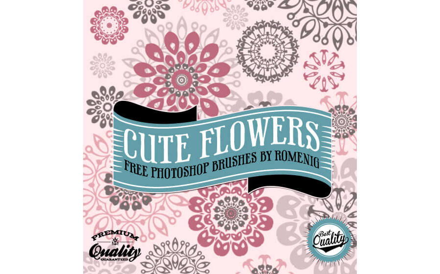 Кисти с декоративными цветами