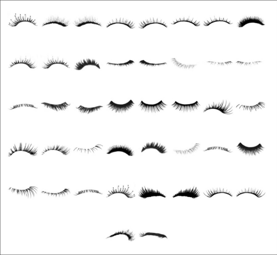 Кисти с ресницами